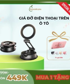 Giá đỡ điện thoại trên ô tô Wiwu Magnetic từ tính CH055