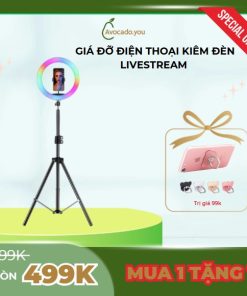 Giá đỡ điện thoại kiêm đèn Livestream Havit ST7026