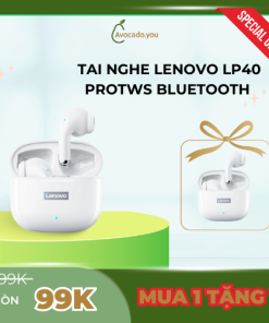 Tai nghe Lenovo LP40 ProTWS Bluetooth không dây, giảm tiếng ồn, điều khiển cảm ứng